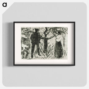 アートポスター-Adam and Eve - エドヴァルド ムンク Poster.