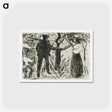 アートポストカード-Adam and Eve - エドヴァルド ムンク Postcard.