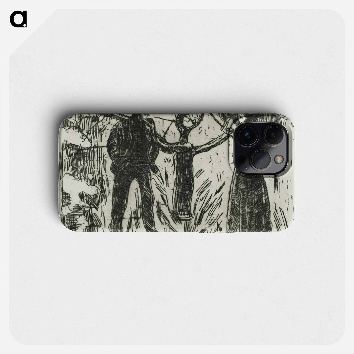 Adam and Eve - エドヴァルド ムンク Phone Case.