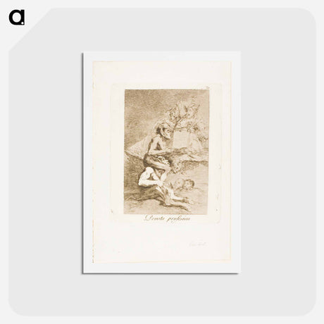 アートポストカード-Devout profession - フランシスコ デ ゴヤ Postcard.