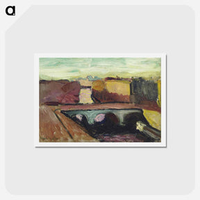 アートポストカード-Vue De La Seine, Le Pont Saint Michel - アンリ マティス Postcard.