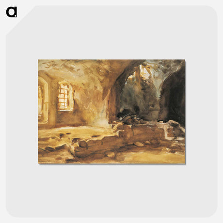 アートポストカード-Ruined Cellar—Arras - ジョン シンガー サージェント Postcard.