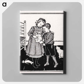 アートパネル-A boy and a girl - ユリー デ フラーハ Canvas.
