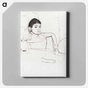 アートパネル-Mimi as a Brunette - メアリー カサット Canvas.