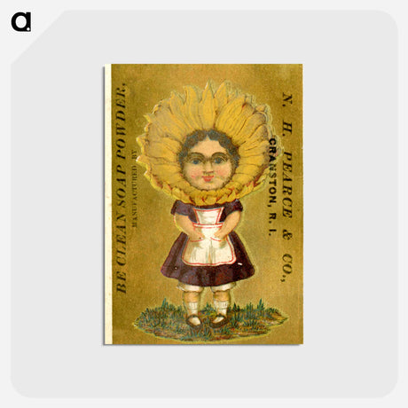 アートポストカード-Be Clean Soap Powder Advertisement
 - 国立医学図書館 Postcard.