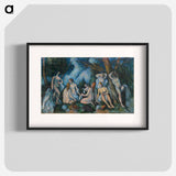 The Large Bathers - Paul Cezanne Poster.