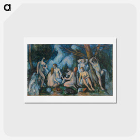 アートポストカード-The Large Bathers - ポール セザンヌ Postcard.