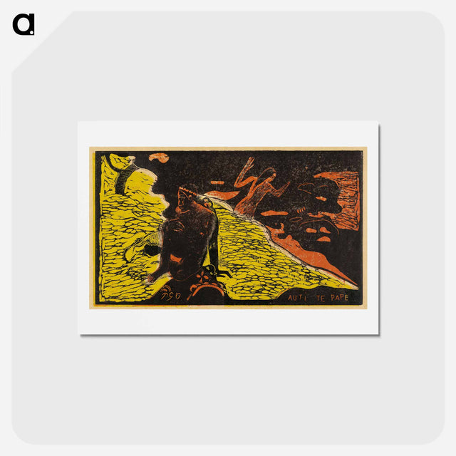 アートポストカード-Women at the River - ポール ゴーギャン Postcard.