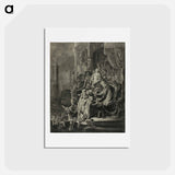 アートポストカード-Christ Before Pilate - レンブラント ファン レイン Postcard.