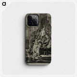 Christ Before Pilate - レンブラント ファン レイン Phone Case.