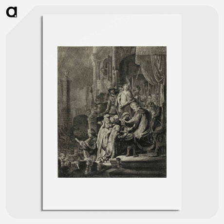 アートポスター-Christ Before Pilate - レンブラント ファン レイン Poster.