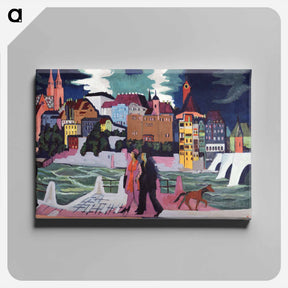 アートパネル-View of Basel and the Rhine
 - セントルイス美術館 Canvas.