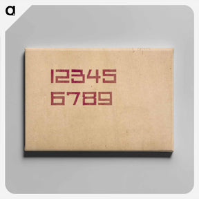 アートパネル-Design for the numbers 1 through 9 - テオ ファン ドゥースブルフ Canvas.