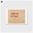 アートポストカード-Design for the numbers 1 through 9 - テオ ファン ドゥースブルフ Postcard.
