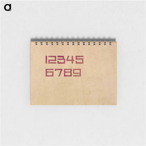 アートメモ帳-Design for the numbers 1 through 9 - テオ ファン ドゥースブルフ Memo.