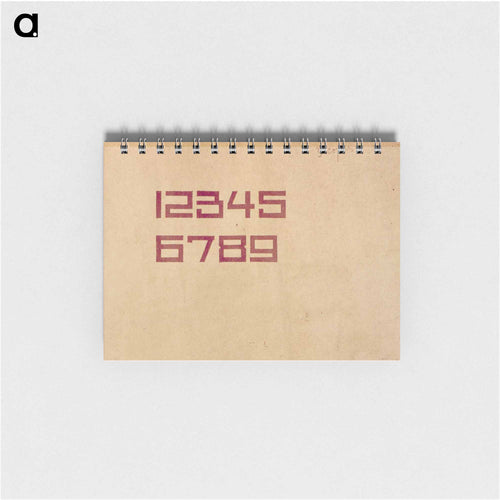 Design for the numbers 1 through 9 - テオ ファン ドゥースブルフ Memo.