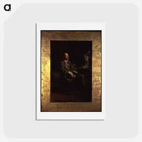 アートポストカード-Portrait of Henry Augustus Rowland - トーマス エイキンズ Postcard.