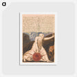 アートポストカード-The First Book of Urizen, Plate 20 - ウィリアム ブレイク Postcard.