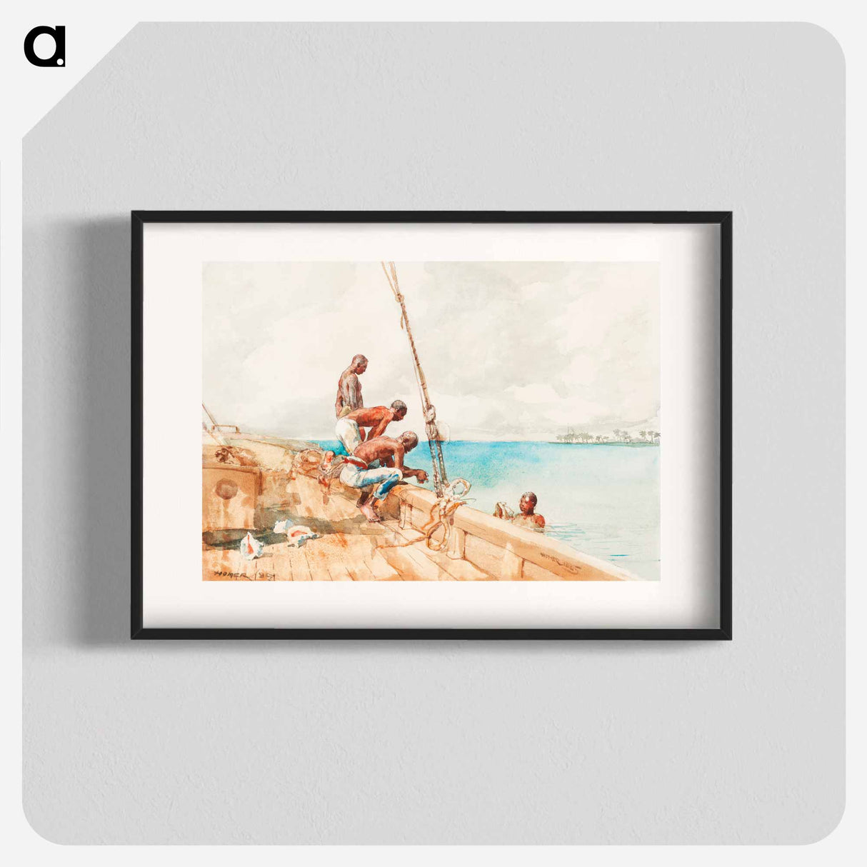 The Conch Divers - Winslow Homer Poster.