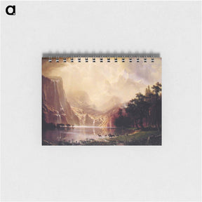 アートメモ帳-Among the Sierra Nevada Mountains, California - アルバート ビアスタット Memo.