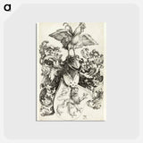 アートポストカード-Coat of Arms with Lion and Rooster - アルブレヒト デューラー Postcard.