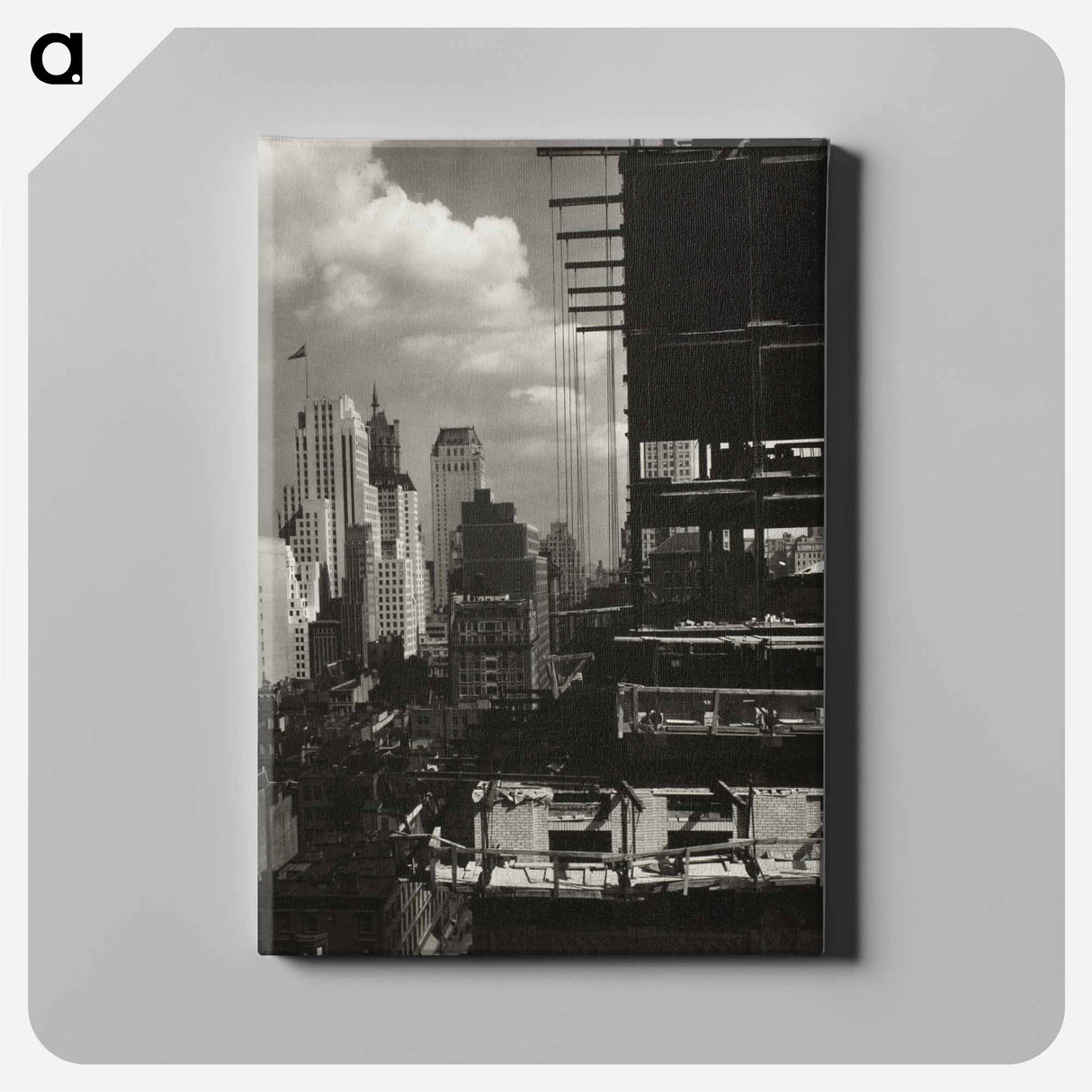 From My Window at An American Place, North - アルフレッド スティーグリッツ Canvas.