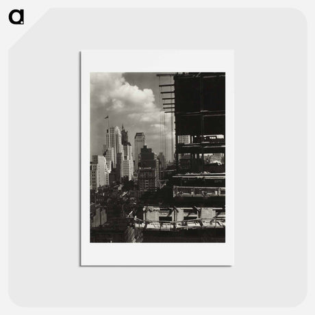 アートポストカード-From My Window at An American Place, North - アルフレッド スティーグリッツ Postcard.