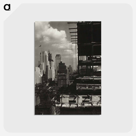 アートポストカード-From My Window at An American Place, North - アルフレッド スティーグリッツ Postcard.