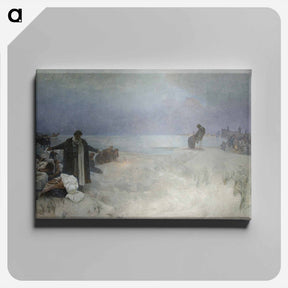 アートパネル-The Last Days of Jan Amos Komenský in Naarden - アルフォンス ミュシャ Canvas.
