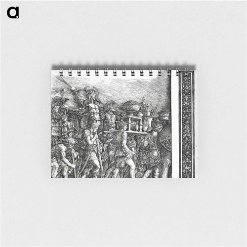 Holders of currencies and gold jewelry, trophies royal armor with pilasters - アンドレア マンテーニャ Memo.