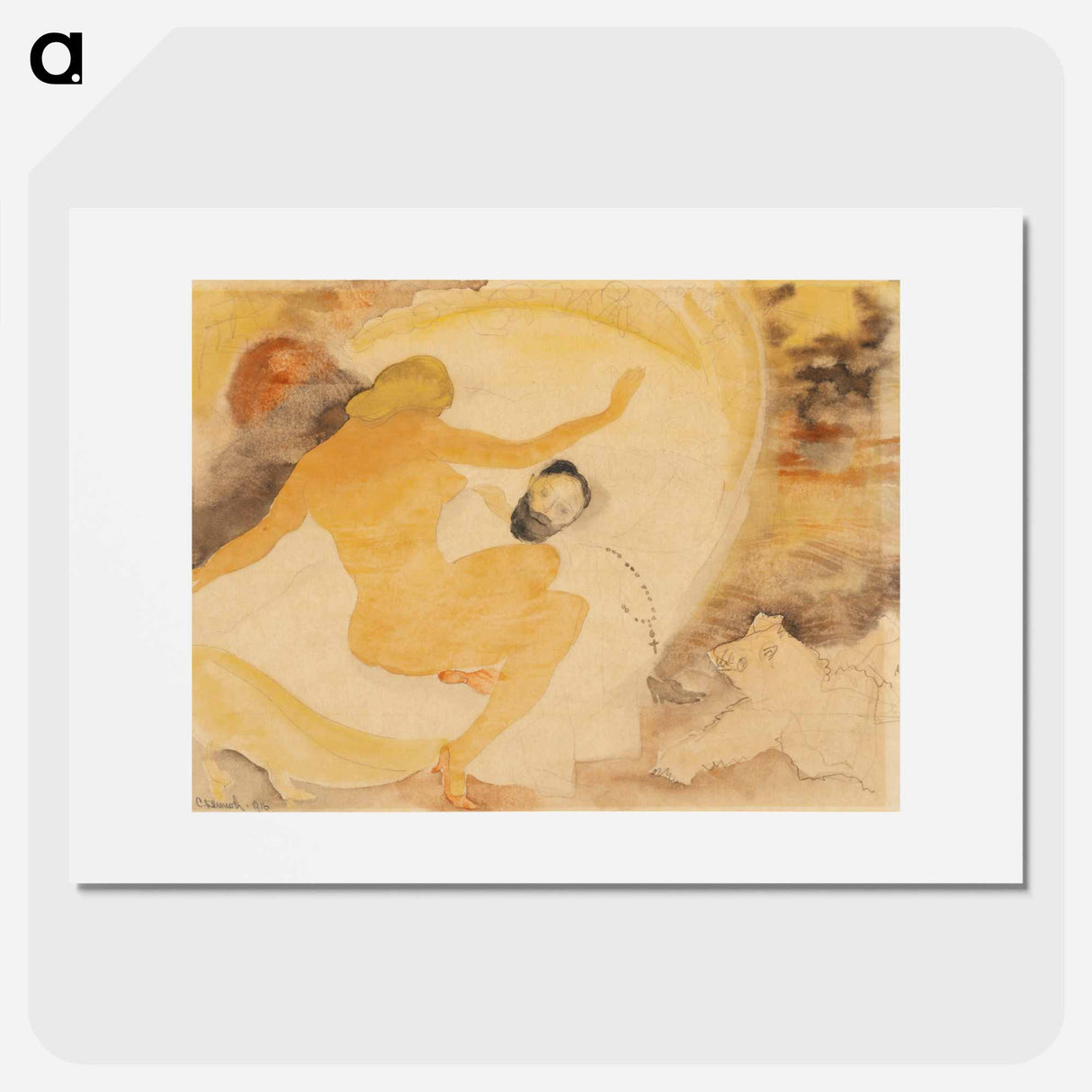 Nana and Count Muffat - Charles Demuth Poster.