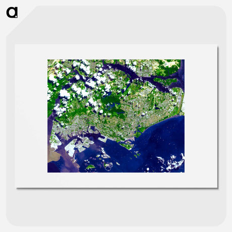 アートポスター-Singapore from Space
 - 上空からの地球 Poster.