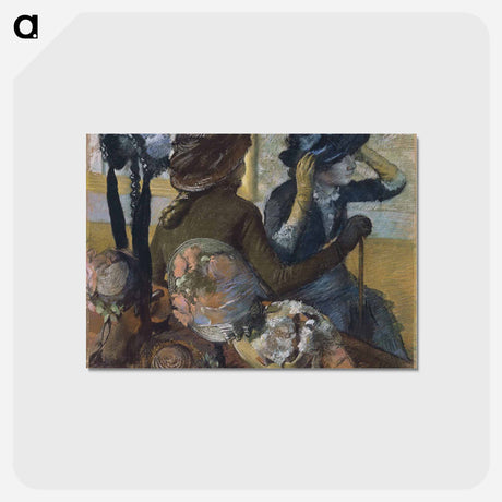 アートポストカード-At the Milliner's - エドガー ドガ Postcard.
