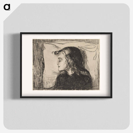 アートポスター-The Sick Girl - エドヴァルド ムンク Poster.