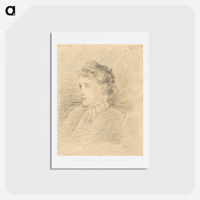 アートポストカード-Lady portrait - エゴン シーレ Postcard.