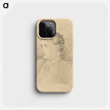 Lady portrait - Egon Schiele Phone Case.