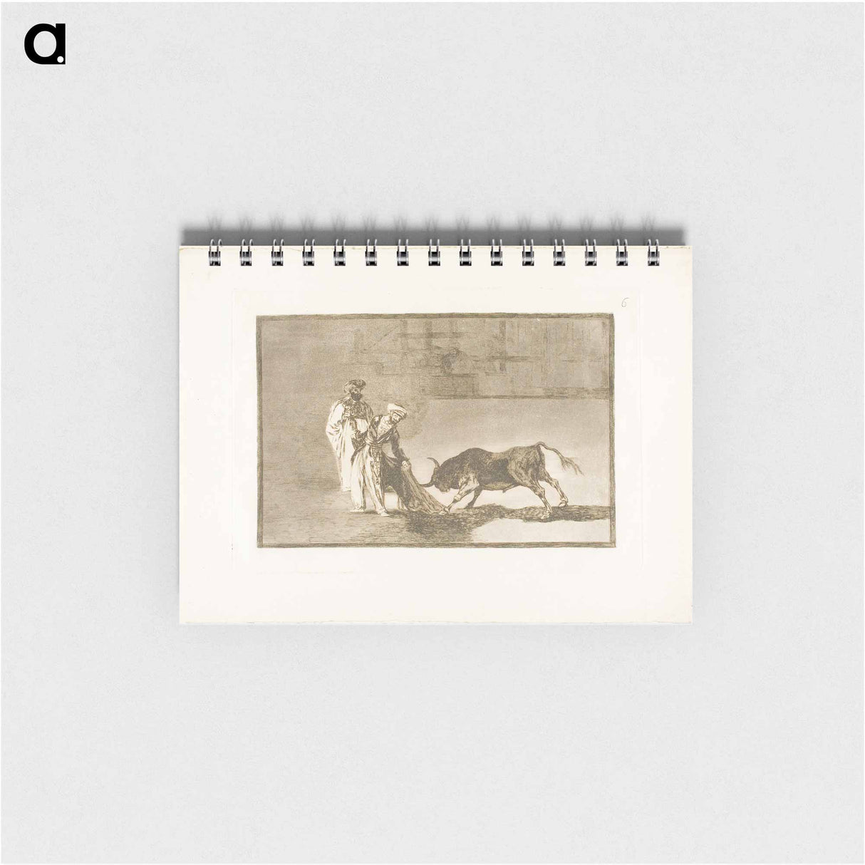 The Moors make a different play in the ring calling the bull with their burnous - フランシスコ デ ゴヤ Memo.