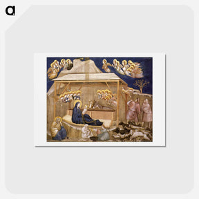 アートポストカード-Nativity - ジョット ディ ボンドーネ Postcard.