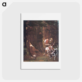 アートポストカード-The Quarry - ギュスターヴ クールベ Postcard.
