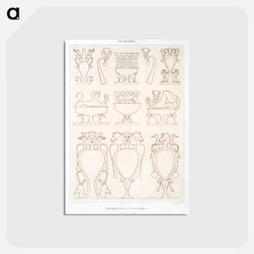 アートポストカード-Offerings of Seti I and Ramses II
 - エジプト美術史 Postcard.