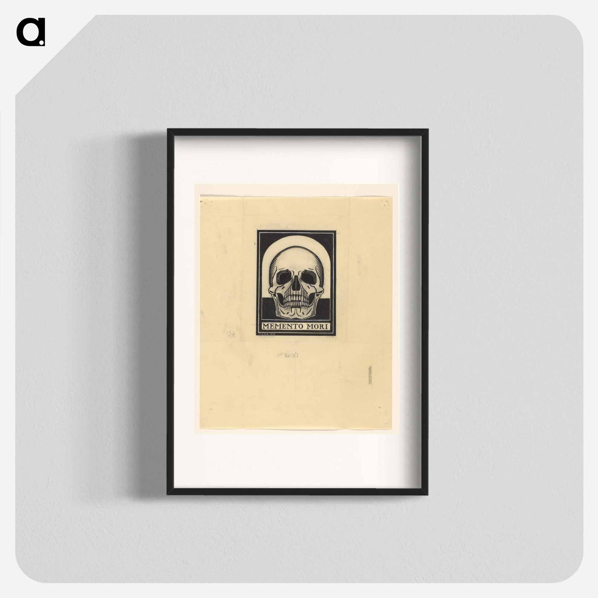 Menselijke schedel - ユリー デ フラーハ Poster.