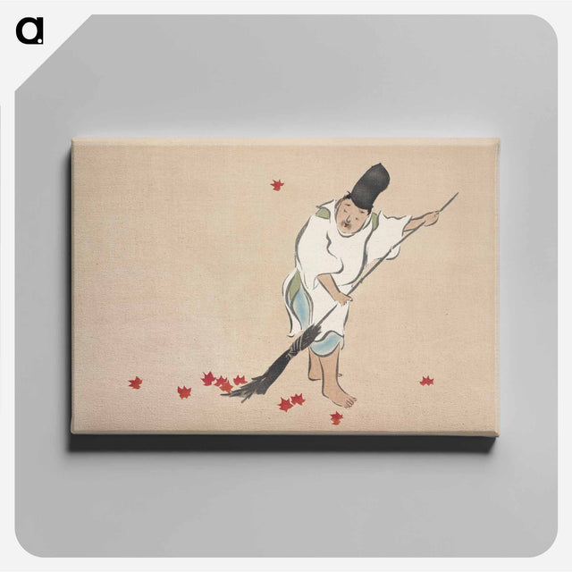 アートパネル-Raking from Momoyogusa–Flowers of a Hundred Generations - 神坂 雪佳 Canvas.