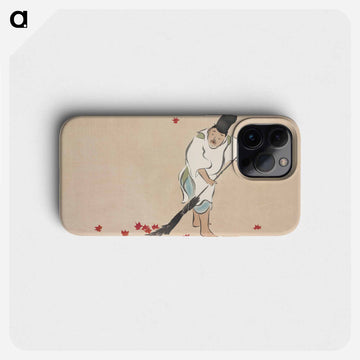 Raking from Momoyogusa–Flowers of a Hundred Generations - 神坂 雪佳 Phone Case.