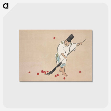 アートポストカード-Raking from Momoyogusa–Flowers of a Hundred Generations - 神坂 雪佳 Postcard.