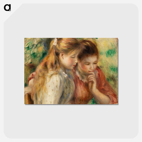 アートポストカード-Reading (La Lecture) - ピエール オーギュスト ルノワール Postcard.