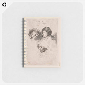 アートメモ帳-Three Heads of Women, One Asleep - レンブラント ファン レイン Memo.