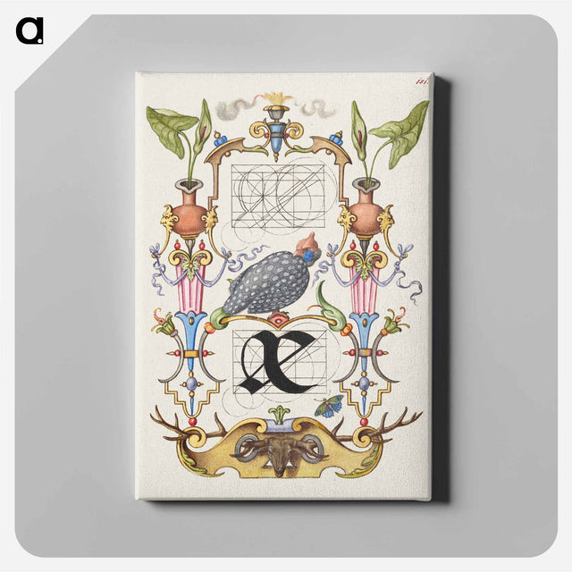 アートパネル-Guide for Constructing the Ligature ae from Mira Calligraphiae Monumenta
 - 書道のお手本 Canvas.