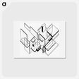 アートポストカード-Architectural Analysis - テオ ファン ドゥースブルフ Postcard.