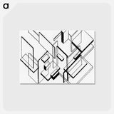 アートポストカード-Architectural Analysis - テオ ファン ドゥースブルフ Postcard.