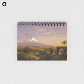 アートメモ帳-View of Mount Etna - トーマス コール Memo.